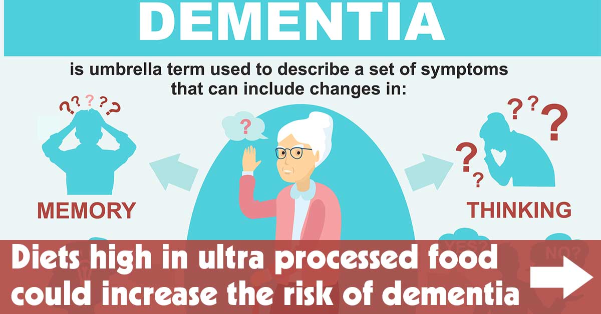 Diets High in Ultra Processed Food Could Increase the Risk of Dementia