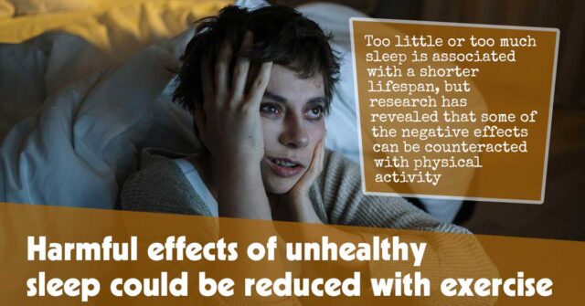 Harmful Effects Of Unhealthy Sleep Could Be Reduced With Exercise