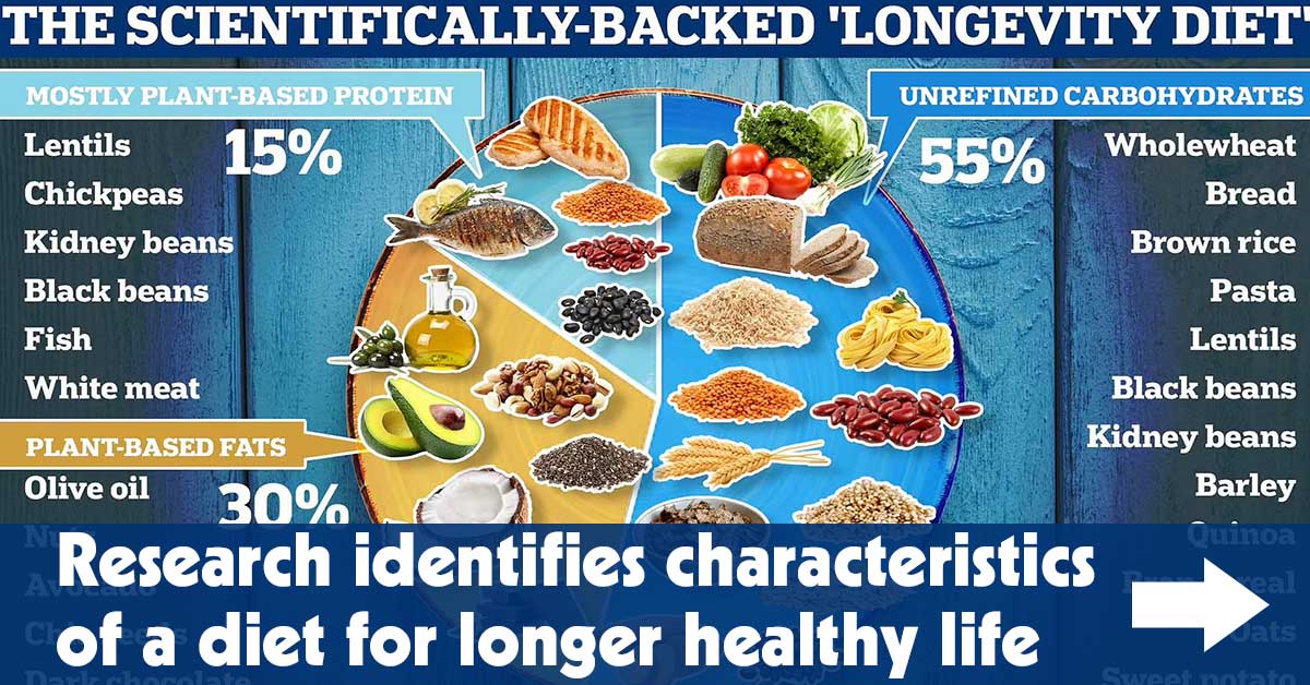 Research Identifies Characteristics of a Diet for Longer Healthy Life